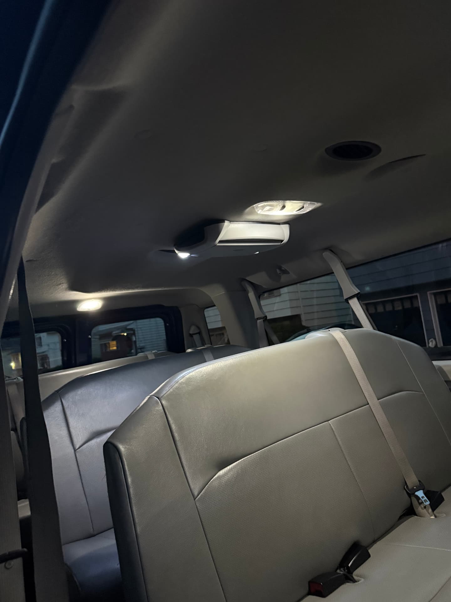 Platinum Charter & Tours passenger van interior with comfortable seating
